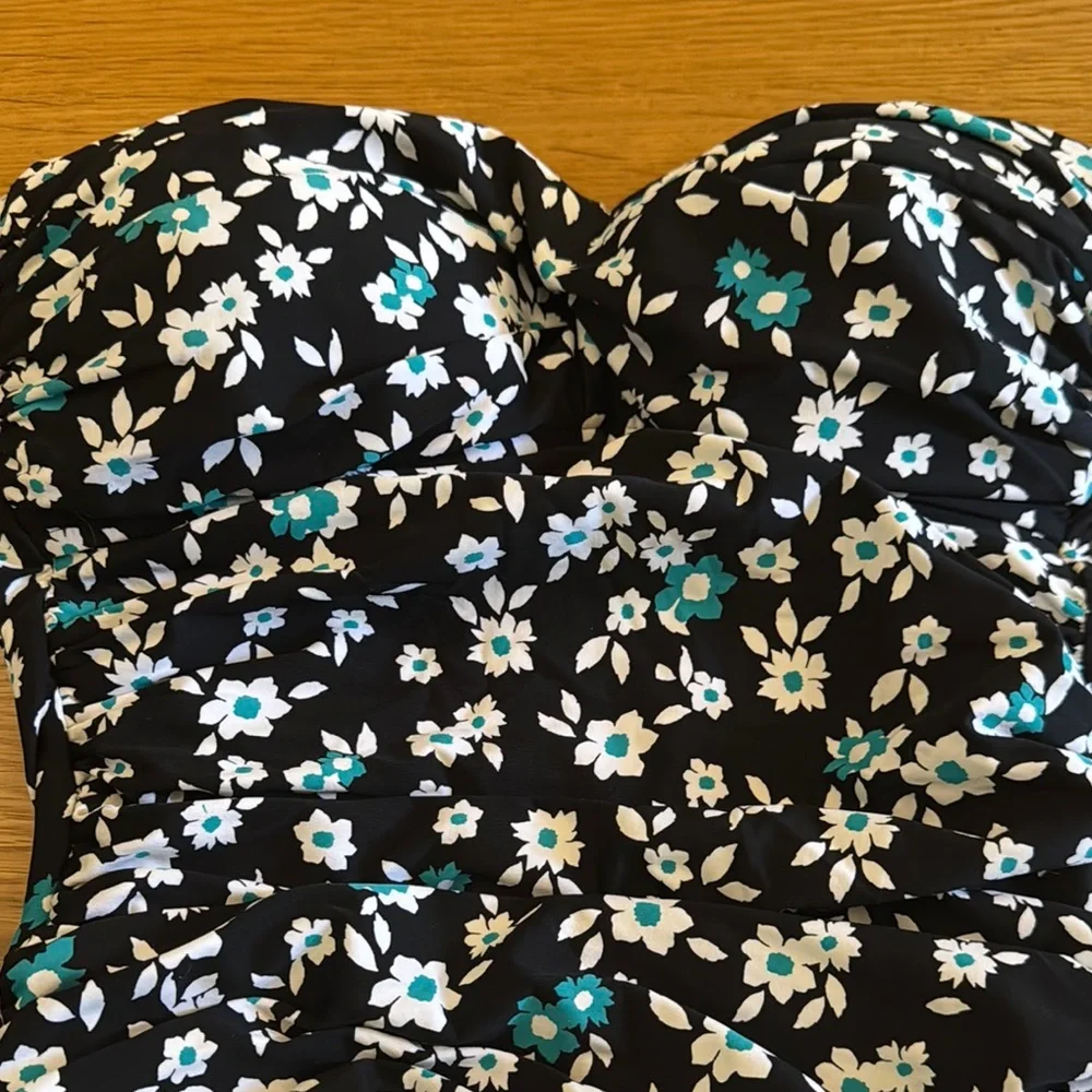 Floral Black Anne Cole Swimsuit - Picture 5 of 5